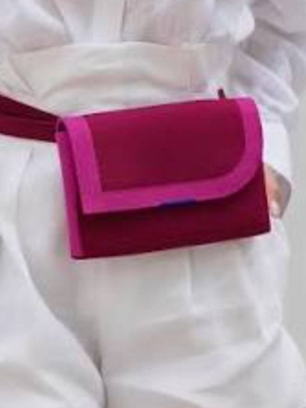 Rothy's Crossbody Bag - The Belt Bag in Beet Pink - Picture 9 of 9